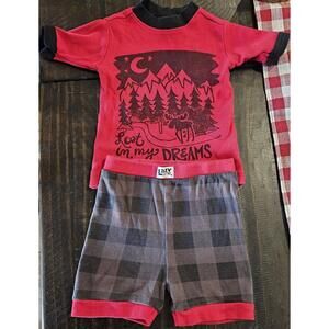 Lazy One Toddler Pajama Short Set 2T